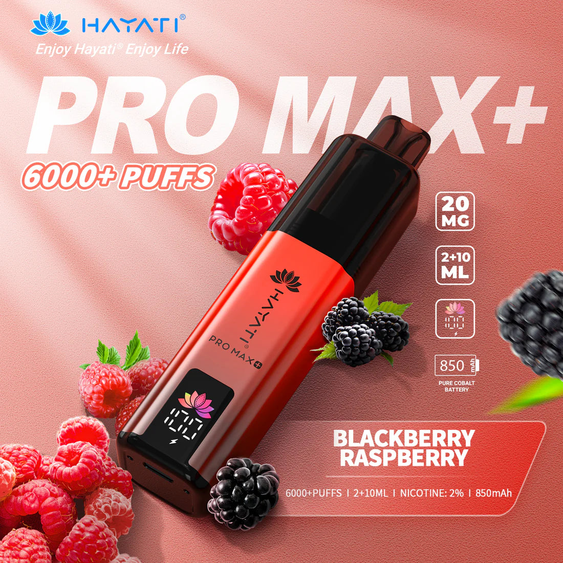 Box of 5 Hayati Pro Max Plus 6000 Puffs Disposable Vapes – Rechargeable, Long-Lasting, Multiple Flavors