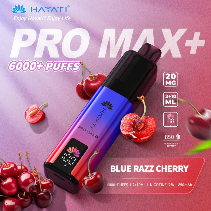 Box of 5 Hayati Pro Max Plus 6000 Puffs Disposable Vapes – Rechargeable, Long-Lasting, Multiple Flavors