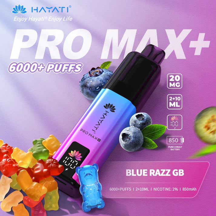 Box of 5 Hayati Pro Max Plus 6000 Puffs Disposable Vapes – Rechargeable, Long-Lasting, Multiple Flavors