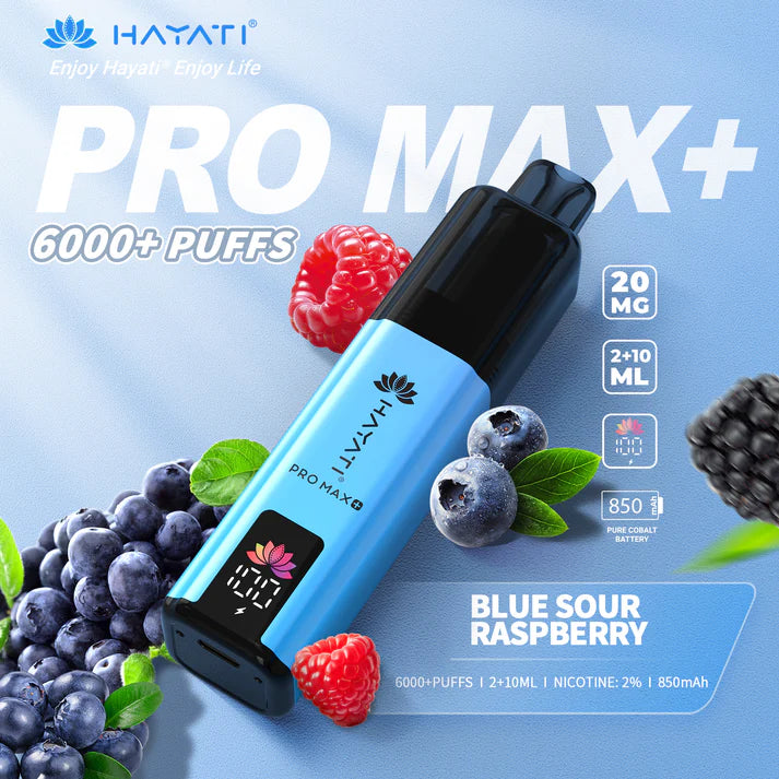 Box of 5 Hayati Pro Max Plus 6000 Puffs Disposable Vapes – Rechargeable, Long-Lasting, Multiple Flavors