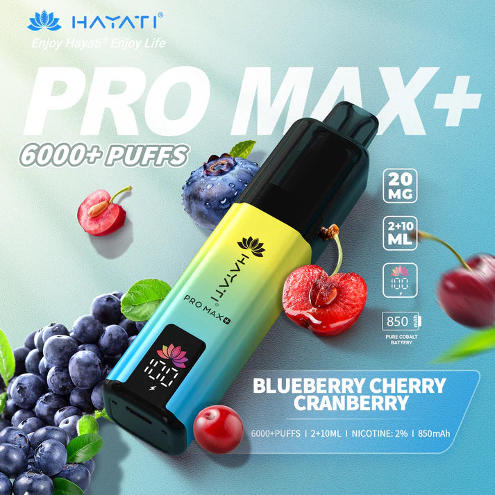 Box of 5 Hayati Pro Max Plus 6000 Puffs Disposable Vapes – Rechargeable, Long-Lasting, Multiple Flavors