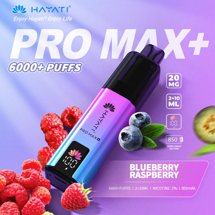 Box of 5 Hayati Pro Max Plus 6000 Puffs Disposable Vapes – Rechargeable, Long-Lasting, Multiple Flavors