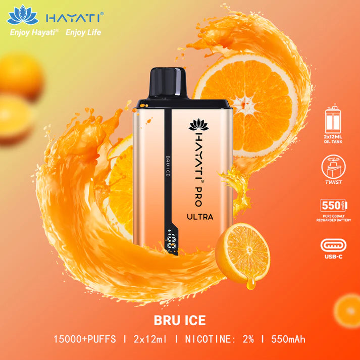 Hayati Pro Ultra 15k Puff [Box of 10]