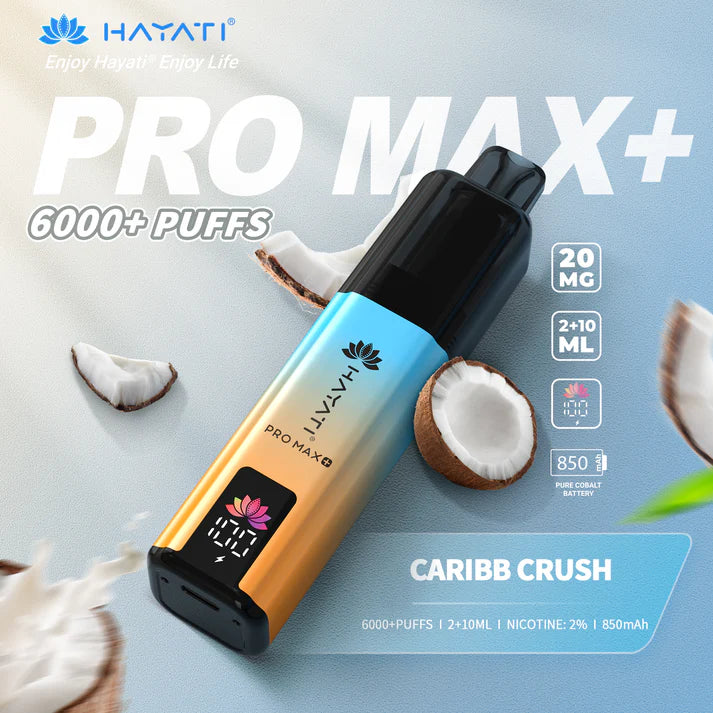 Box of 5 Hayati Pro Max Plus 6000 Puffs Disposable Vapes – Rechargeable, Long-Lasting, Multiple Flavors