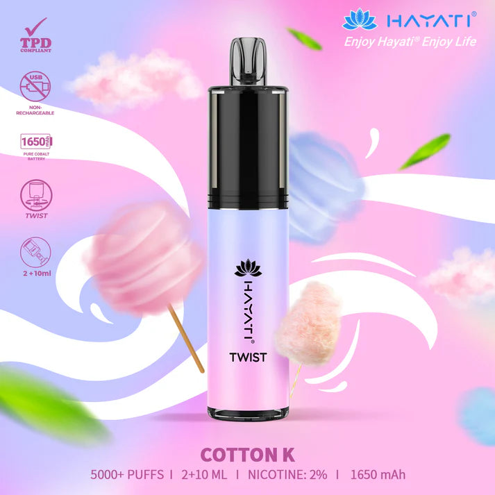 Hayati Twist Disposable 5000 Puffs [Box of 5]