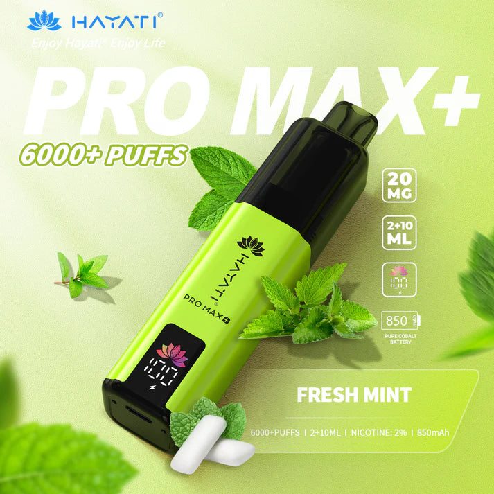 Box of 5 Hayati Pro Max Plus 6000 Puffs Disposable Vapes – Rechargeable, Long-Lasting, Multiple Flavors