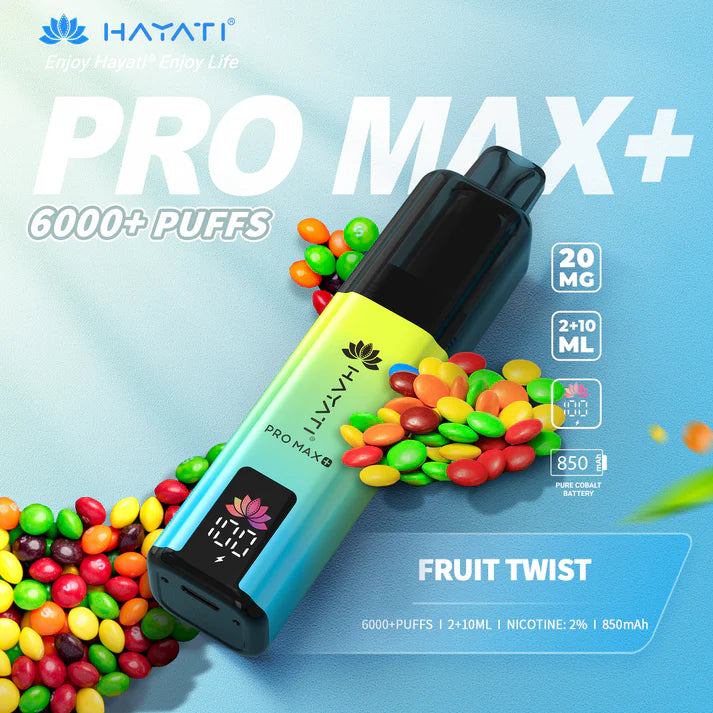 Box of 5 Hayati Pro Max Plus 6000 Puffs Disposable Vapes – Rechargeable, Long-Lasting, Multiple Flavors