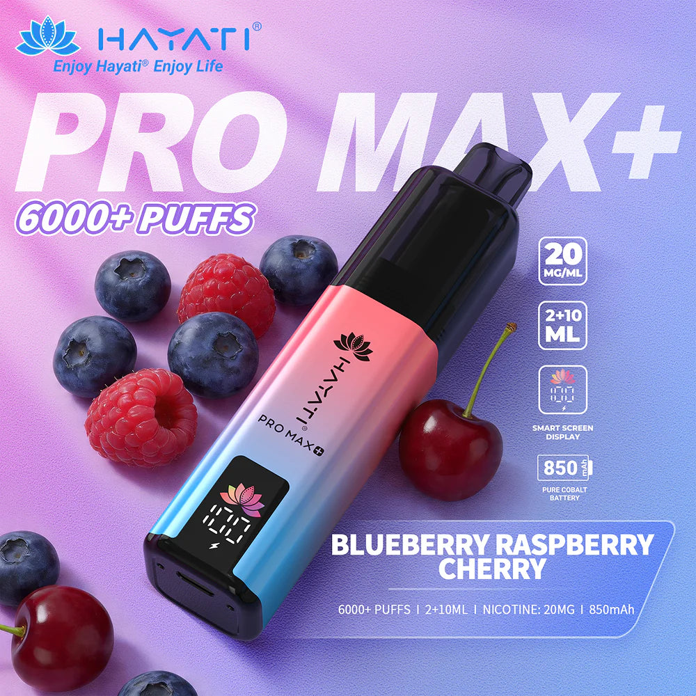 Hayati Pro Max Plus 6000 Puffs  [Box of 5] Best Price UK  Astro Vapes