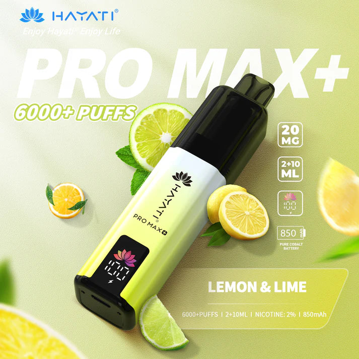 Box of 5 Hayati Pro Max Plus 6000 Puffs Disposable Vapes – Rechargeable, Long-Lasting, Multiple Flavors