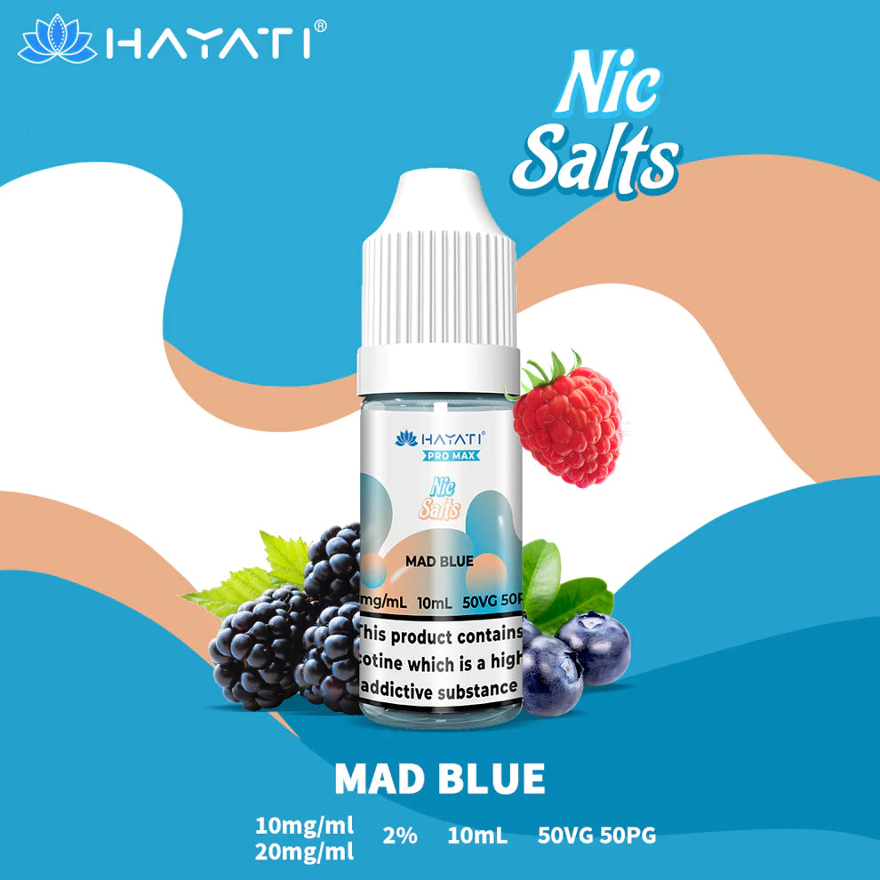 Hayati® Pro Max Nic Salts - 20mg/ml [Full Box of 10]