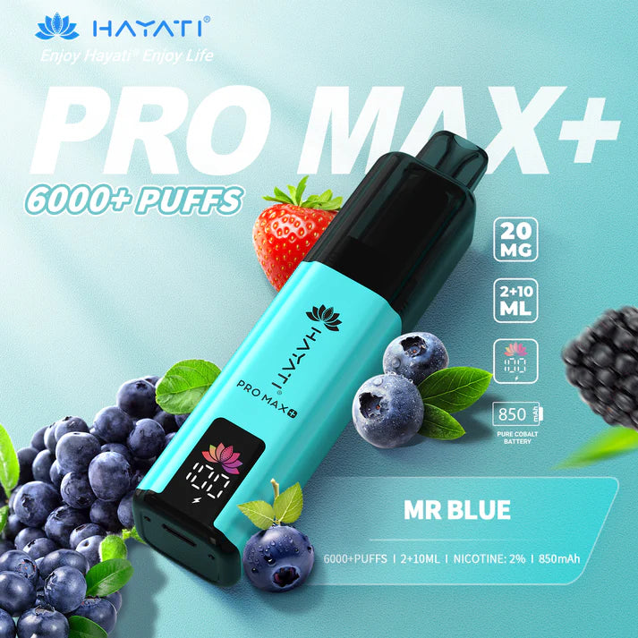 Box of 5 Hayati Pro Max Plus 6000 Puffs Disposable Vapes – Rechargeable, Long-Lasting, Multiple Flavors