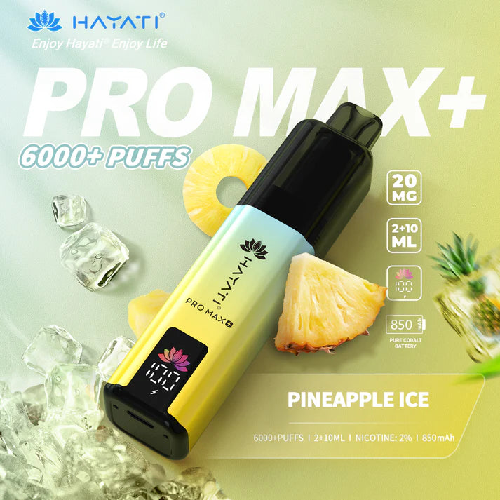 Box of 5 Hayati Pro Max Plus 6000 Puffs Disposable Vapes – Rechargeable, Long-Lasting, Multiple Flavors