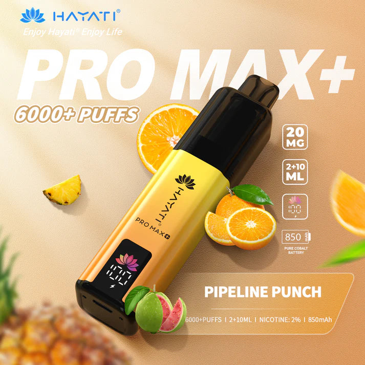 Box of 5 Hayati Pro Max Plus 6000 Puffs Disposable Vapes – Rechargeable, Long-Lasting, Multiple Flavors