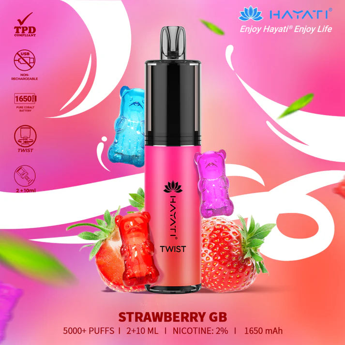 Hayati Twist Disposable 5000 Puffs [Box of 5]