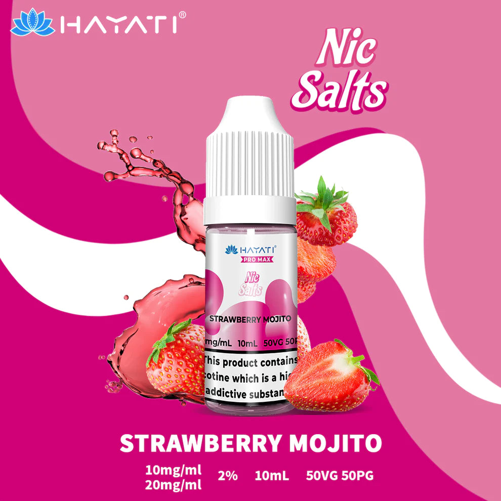 Hayati® Pro Max Nic Salts - 20mg/ml [Full Box of 10]