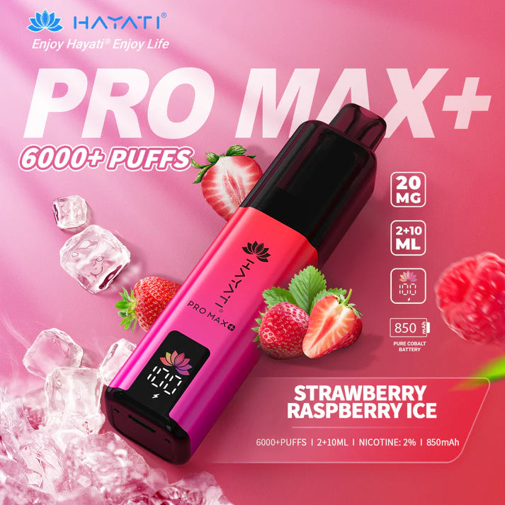 Box of 5 Hayati Pro Max Plus 6000 Puffs Disposable Vapes – Rechargeable, Long-Lasting, Multiple Flavors