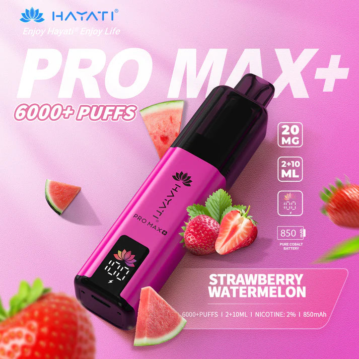 Box of 5 Hayati Pro Max Plus 6000 Puffs Disposable Vapes – Rechargeable, Long-Lasting, Multiple Flavors