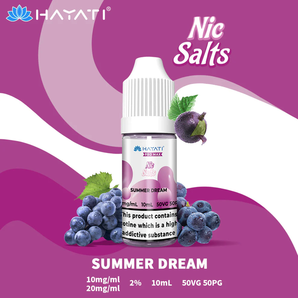 Hayati® Pro Max Nic Salts - 20mg/ml [Full Box of 10]