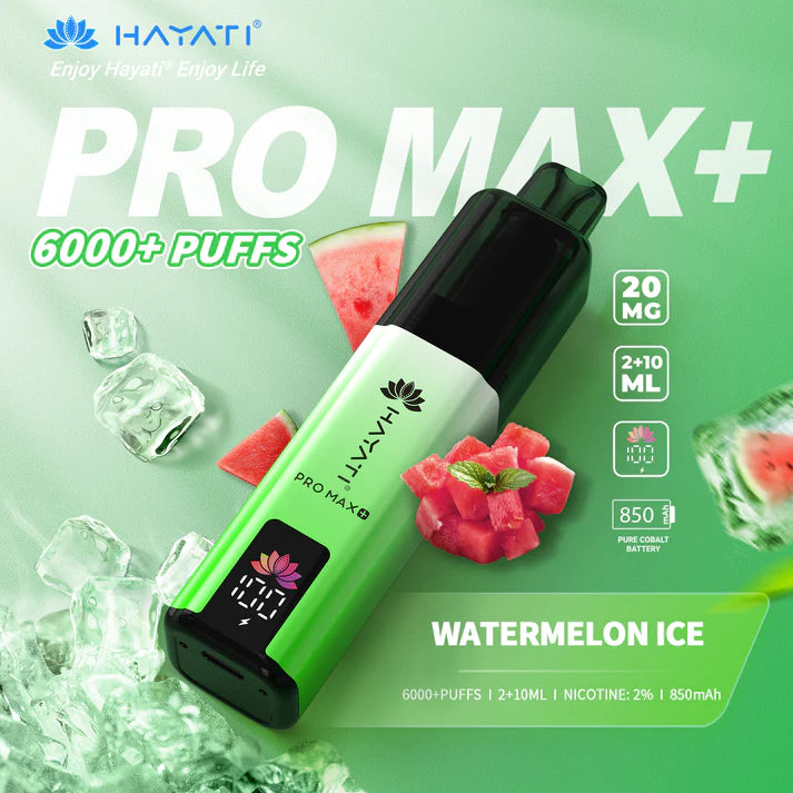 Box of 5 Hayati Pro Max Plus 6000 Puffs Disposable Vapes – Rechargeable, Long-Lasting, Multiple Flavors