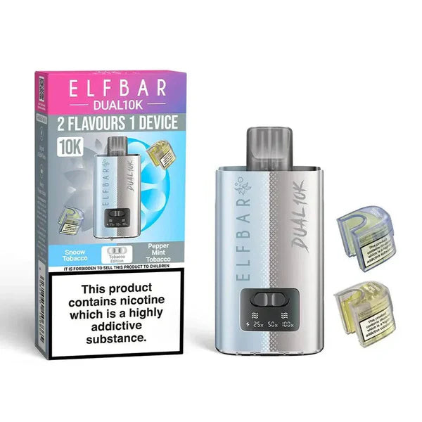 Elf Bar Dual 10K 2-in-1 Vape – 10000 Puffs Disposable | Box of 5 UK ...