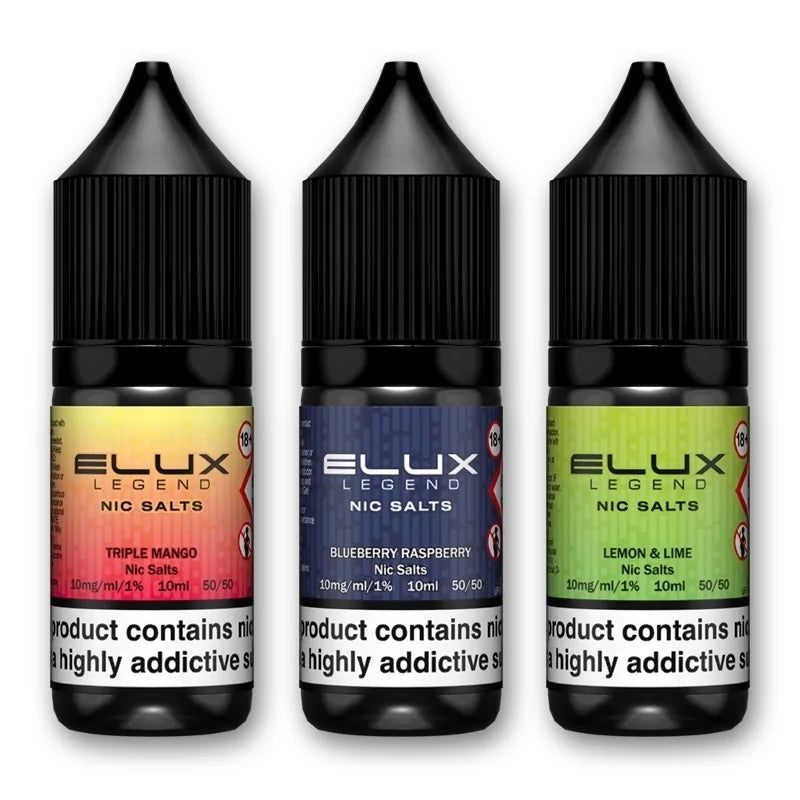 E-lux Nic Salts 10mg bottles [Box of 10]