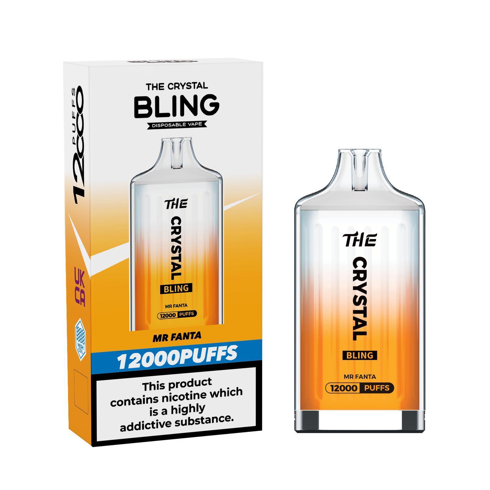 Bling 12k Puff Disposable 2% NIC [Full Box of 5]