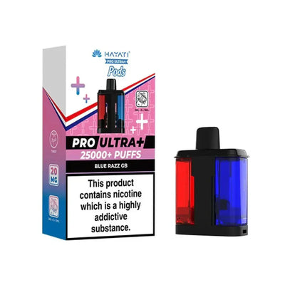Hayati Pro Ultra Plus 25K Prefilled Pods – Blue Razz GB