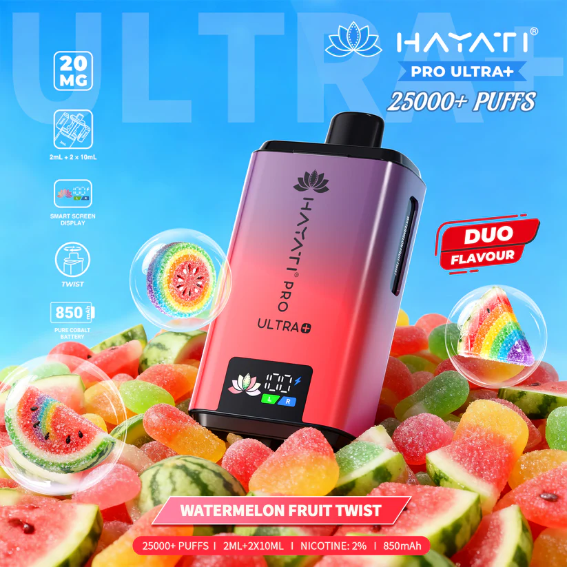 Hayati Pro Ultra Plus 25k Prefilled Pods [Box of 5]