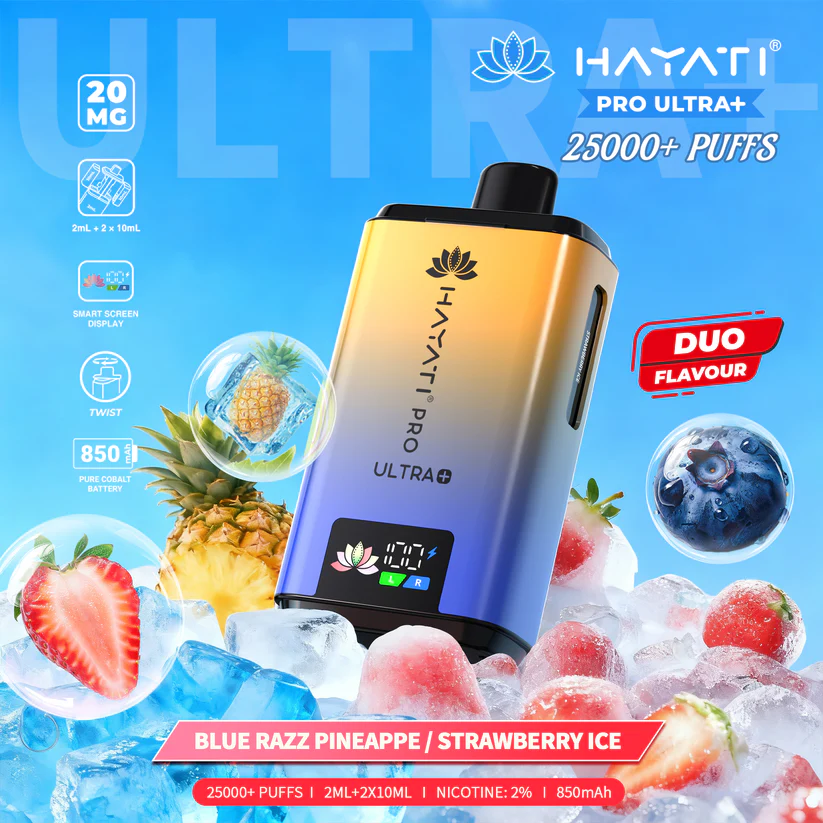 Hayati Pro Ultra Plus 25k Prefilled Pods [Box of 5]
