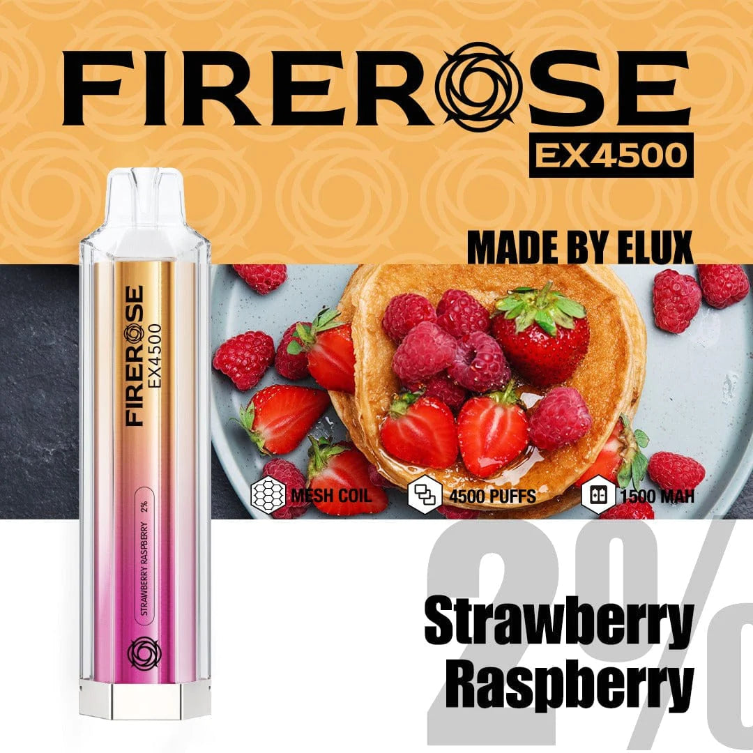 Fire-rose 4500 Puff 20mg [Full Box of 10]