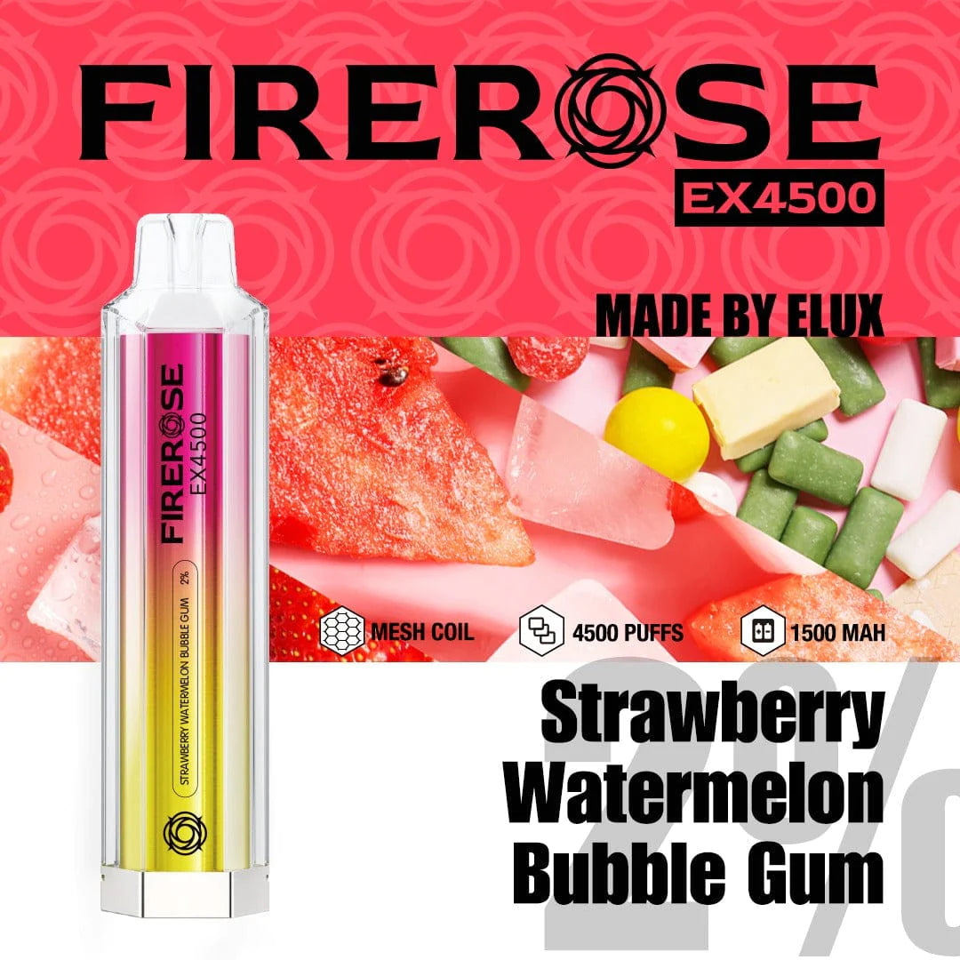 Fire-rose 4500 Puff 20mg [Full Box of 10]