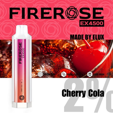 Fire-rose 4500 Puff 20mg [Full Box of 10]