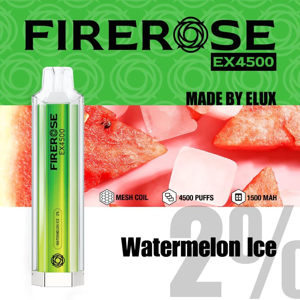 FireRose 4500 Puff 20mg [Full Box of 10]