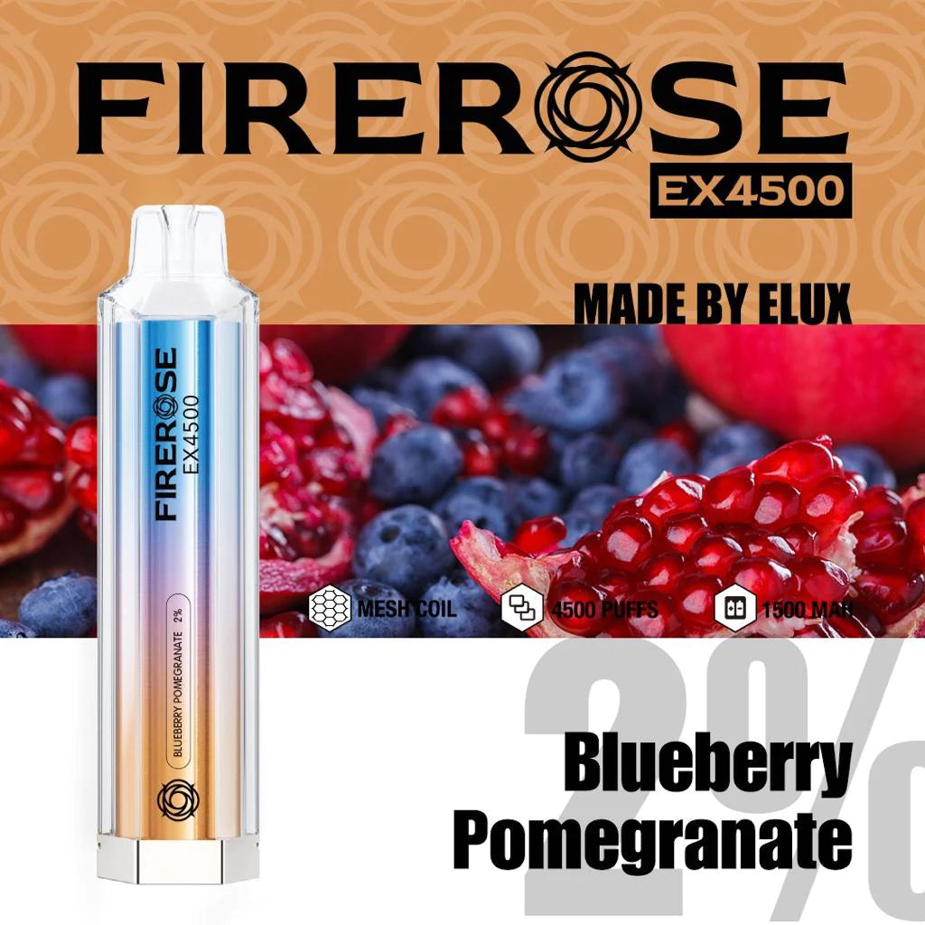 Fire-rose 4500 Puff 20mg [Full Box of 10]