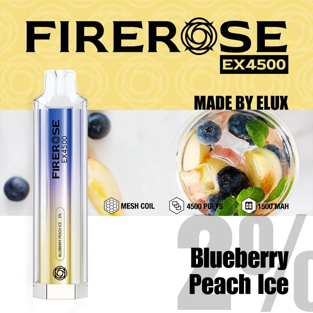 FireRose 4500 Puff 20mg [Full Box of 10]