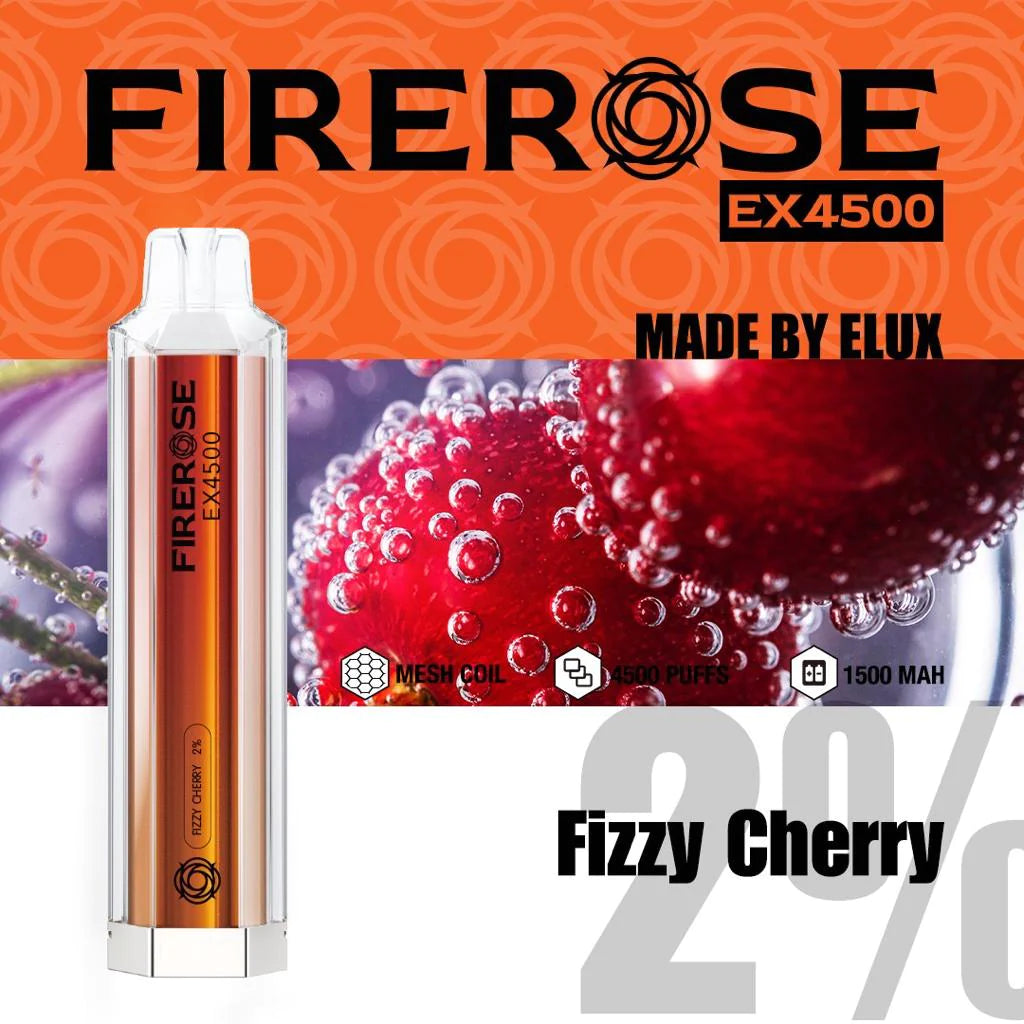 Fire-rose 4500 Puff 20mg [Full Box of 10]