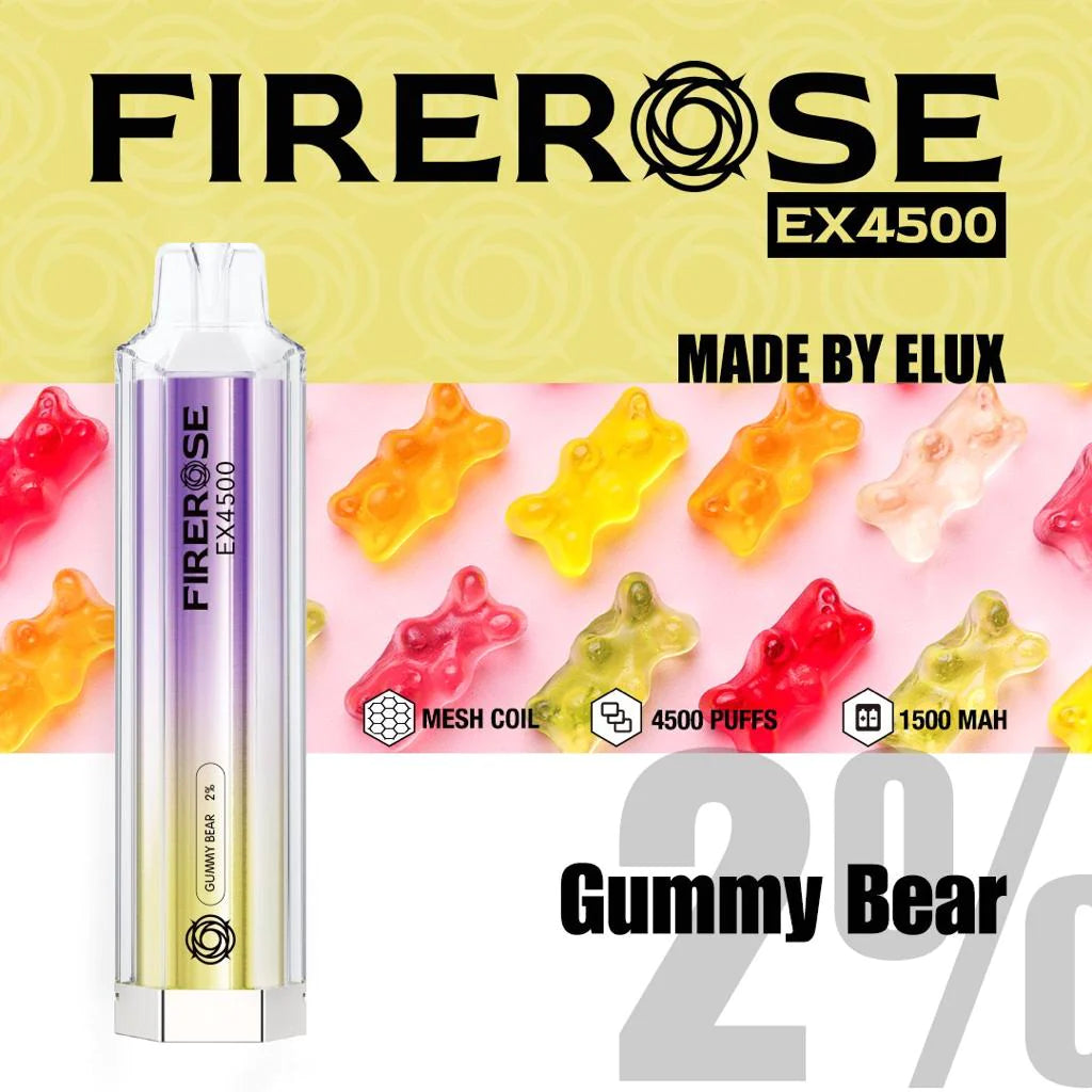 FireRose 4500 Puff 20mg [Full Box of 10]