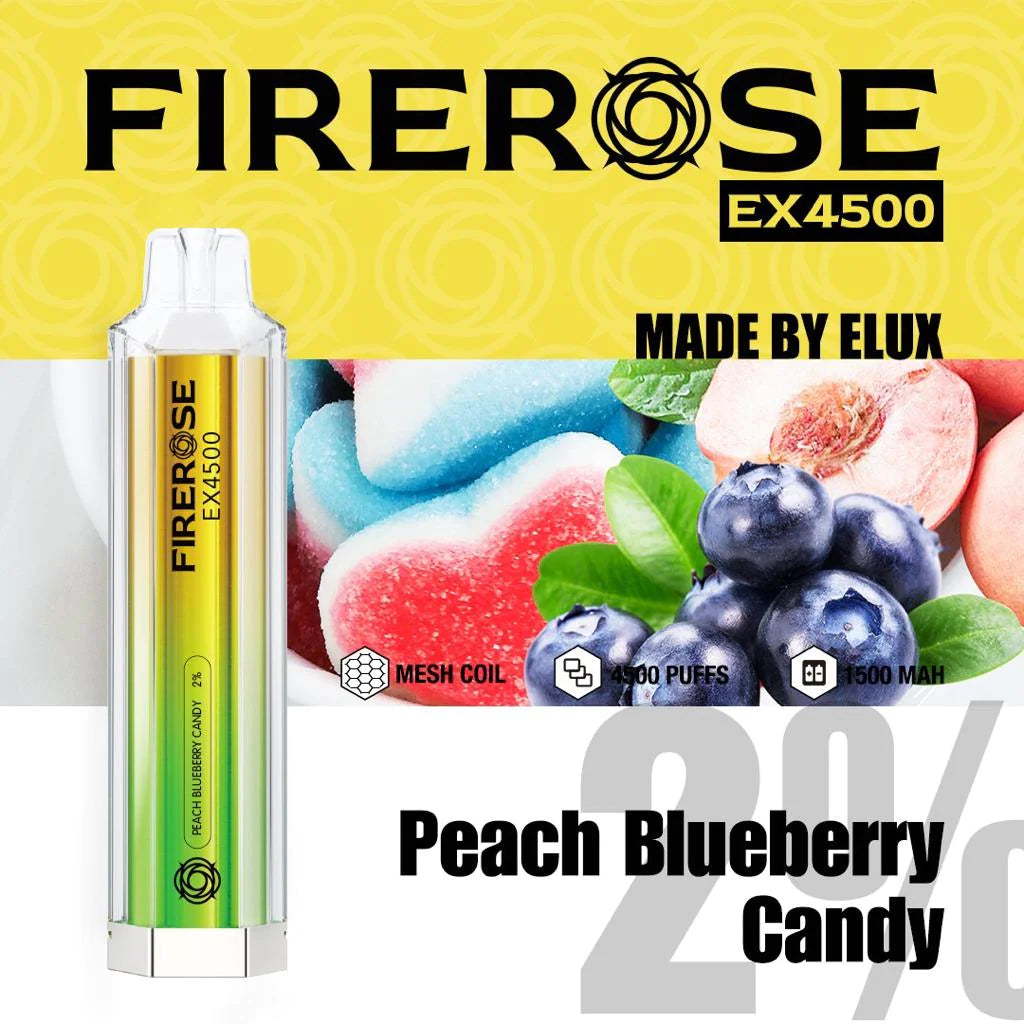 FireRose 4500 Puff 20mg [Full Box of 10]