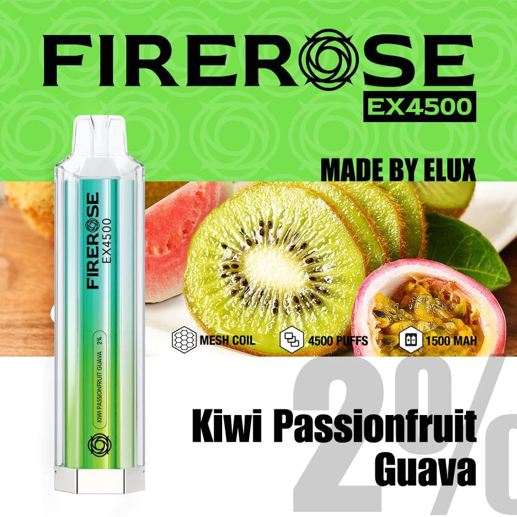 Fire-rose 4500 Puff 20mg [Full Box of 10]