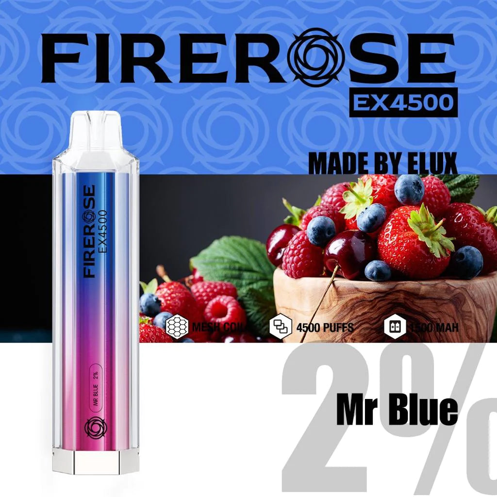 FireRose 4500 Puff 20mg [Full Box of 10]