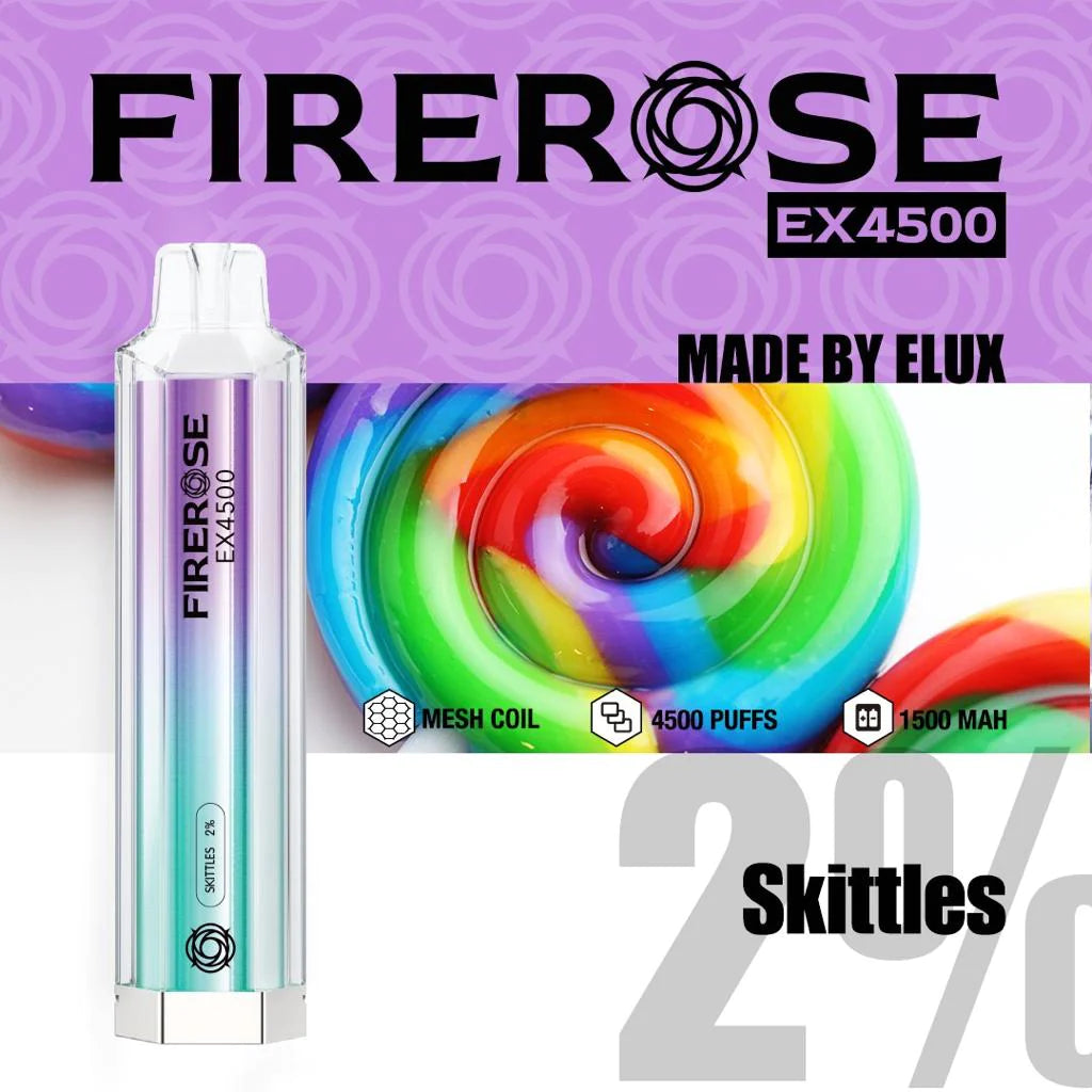 Fire-rose 4500 Puff 20mg [Full Box of 10]