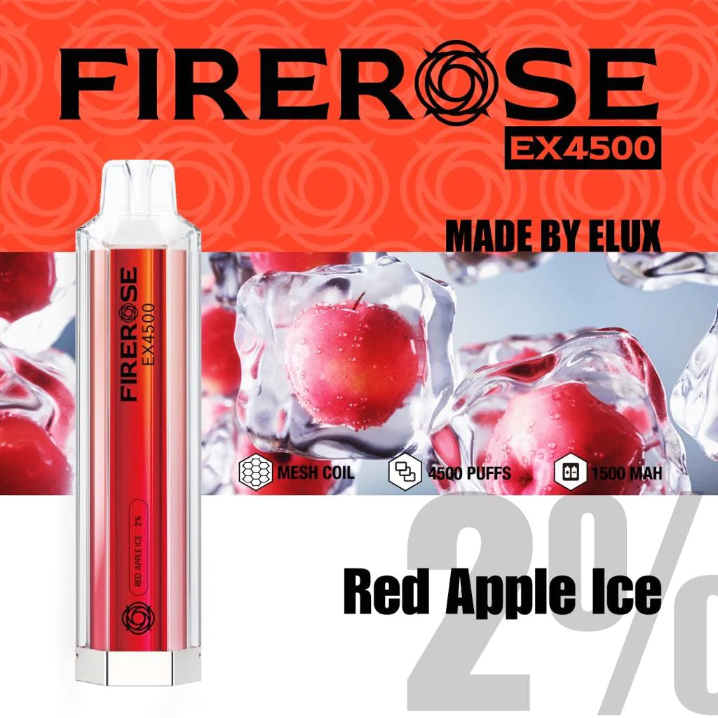 Fire-rose 4500 Puff 20mg [Full Box of 10]