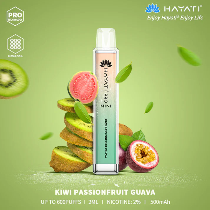 Hayati® Pro Mini Disposable 600 Puff 20mg [Full Box of 10]