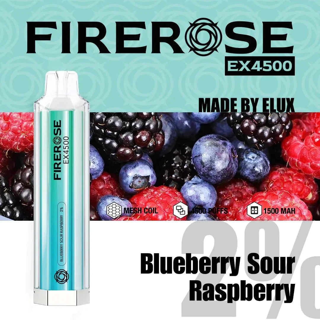 Fire-rose 4500 Puff 20mg [Full Box of 10]